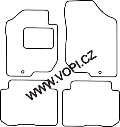 Autokoberce Kia Carens 5 míst 11/2006 - 04/2013 Colorfit (2337)